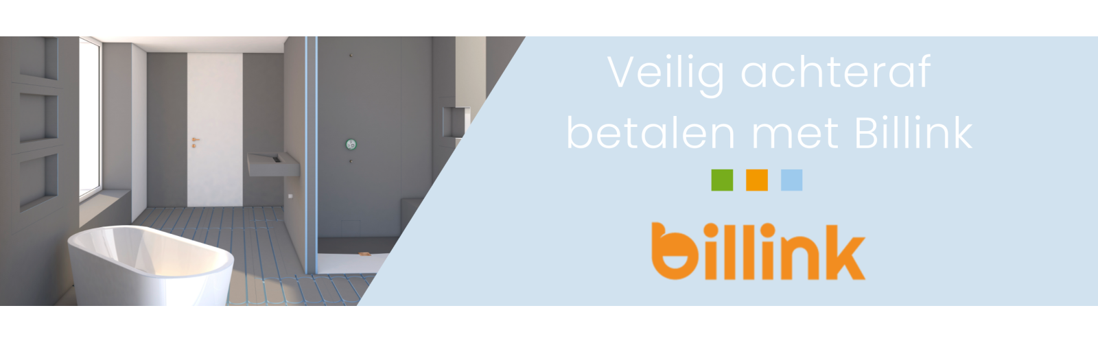 Betaal achteraf met Billink bij Justwedi.nl